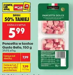 Biedronka Polsko Gusto Bello pancetta w kostce nabídka