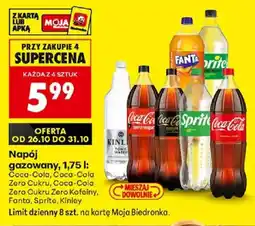 Biedronka Polsko Coca-Cola Coca-Cola Zero Cukru Coca-Cola Zero Cukru Zero Kofein Fanta Sprite Kinley nabídka