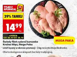 Biedronka Polsko Kraina Mięs świeży filet z piersi kurczaka Mega Paka nabídka