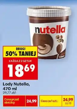 Biedronka Polsko Lody Nutella nabídka