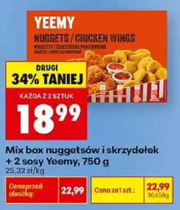 Biedronka Polsko Yeemy nuggets / chicken wings nabídka