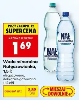 Biedronka Polsko Nałeczowianka woda mineralna niegazowana delikatnie gazowana nabídka