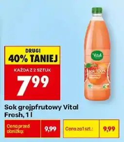 Biedronka Polsko Vital sok grejpfrutowy fresh nabídka