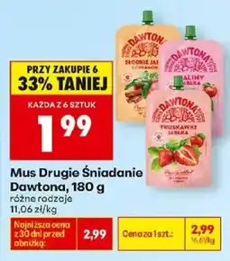 Biedronka Polsko Dawtona mus drugie śniadanie nabídka