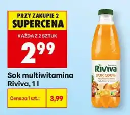 Biedronka Polsko Riviva sok multiwitamina nabídka