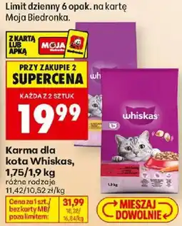Biedronka Polsko Whiskas karmy nabídka