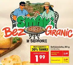 Biedronka Polsko Smaki Bez Granic Schiacciata nabídka