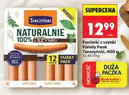 Biedronka Polsko Tarczyński naturalnie 100% parówki z szynki nabídka