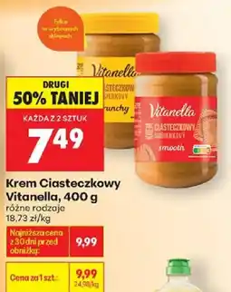 Biedronka Polsko Vitanella krem ciasteczkowy nabídka