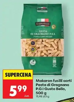 Biedronka Polsko Gusto Bello makaron fusilli corti nabídka