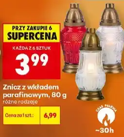 Biedronka Polsko Znicz z wkładem parafinowym nabídka
