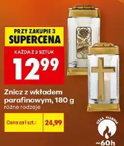 Biedronka Polsko Znicz z wkładem parafinowym nabídka