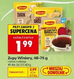 Biedronka Polsko Winiary zupy nabídka