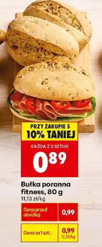 Biedronka Polsko Bułka poranna fitness nabídka
