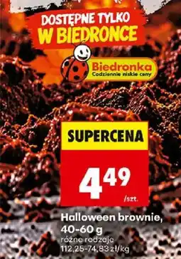 Biedronka Polsko Biedronka halloween brownie nabídka