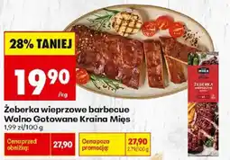 Biedronka Polsko Kraina Mięs Žeberka wieprzowe barbecue nabídka