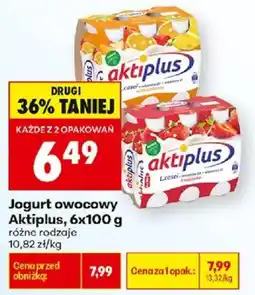 Biedronka Polsko Aktiplus jogurt owocowy nabídka
