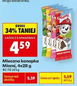 Biedronka Polsko Miami mleczna kanapka nabídka