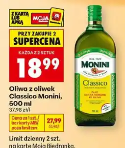 Biedronka Polsko Monini oliwa z oliwek Classico nabídka