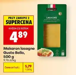 Biedronka Polsko Gusto Bello makaron lasagne nabídka