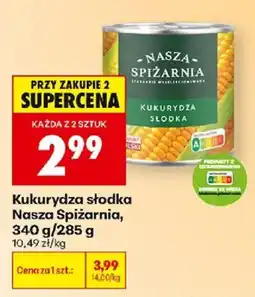 Biedronka Polsko Nasza Spiżarnia kukurydza słodka nabídka