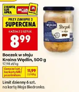 Biedronka Polsko Boczek w słoju nabídka