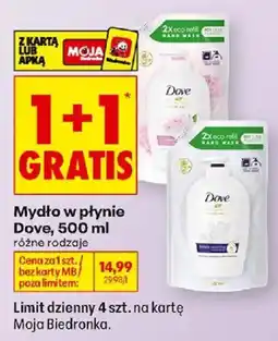 Biedronka Polsko Dove mydlo w płynie nabídka