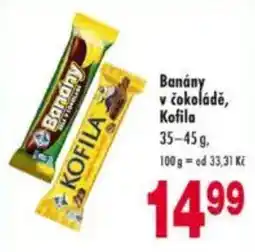 Qanto Kofila banány v čokoládě nabídka
