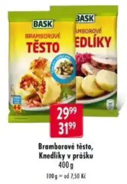 Qanto Bask bramborové těsto, knedlíky v prášku nabídka