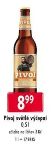 Qanto Pivoj světlé výčepní nabídka