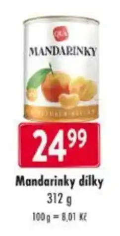 Qanto Ora mandarinky dilky nabídka