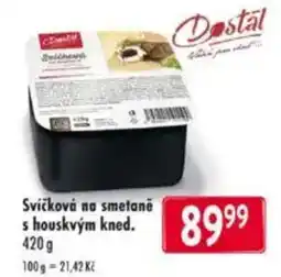 Qanto Dostál svíčková na smetaně s houskovým kned. nabídka
