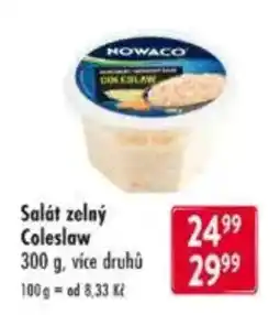 Qanto Nowaco salát zelený Coleslaw nabídka