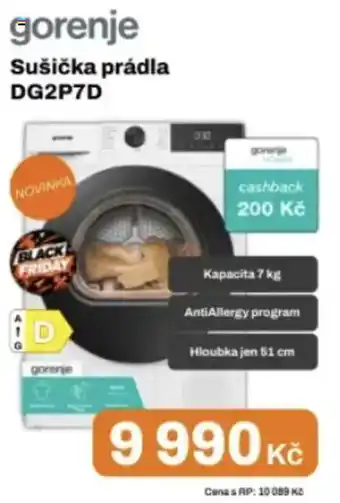 Gorenje sušička prádla dg2p7d