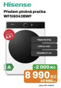 Expert Hisense předem plněná pračka WF518043BWF nabídka