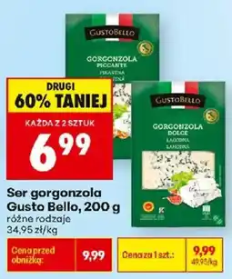 Biedronka Polsko Gusto Bello ser gorgonzola nabídka