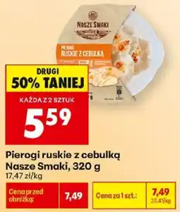 Biedronka Polsko Nasze Smaki pierogi ruskie z cebulką nabídka