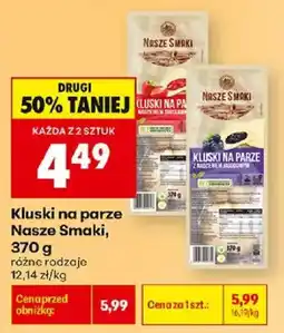 Biedronka Polsko Nasze Smaki kluski na parze nabídka