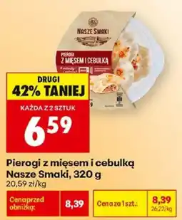 Biedronka Polsko Nasze Smaki pierogi z mięsem i cebulką nabídka