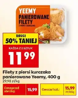 Biedronka Polsko Yeemy panierowane filety z piersi z kurczaka nabídka