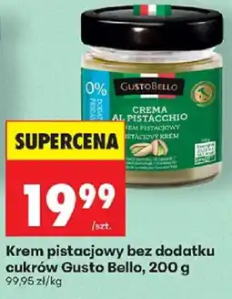 Biedronka Polsko Gusto Bello krem pistacjowy bez dodatku cukrów nabídka