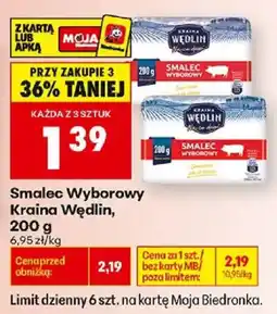 Biedronka Polsko Kraina Wędlin Smalec Wyborowy nabídka