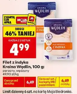 Biedronka Polsko Kraina Wędlin Filet z indyka nabídka