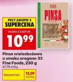 Biedronka Polsko Fine Foods pinsa wielozbozowa o smaku oregano nabídka