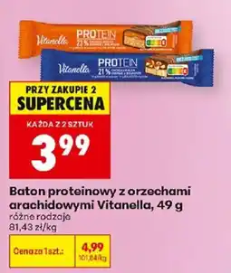 Biedronka Polsko Vitanella baton proteinowy z orzechami arachidowymi nabídka