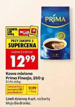 Biedronka Polsko Prima kawa mielona Finezja nabídka