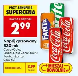 Biedronka Polsko Coca-Cola, Coca-Cola Zero Cukru, Fanta, Sprite nabídka