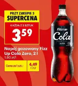Biedronka Polsko Fizz Up Cola Zero nabídka