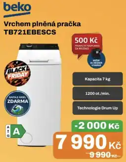 Expert Beko vrchem plněná pračka TB721EBESCS nabídka