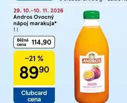 Tesco Andros Ovocný nápoj marakuja nabídka